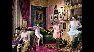 एक गैंगबैंग मा, दुई मान्छे सबै दरारें मा एक जवान श्यामा बकवास